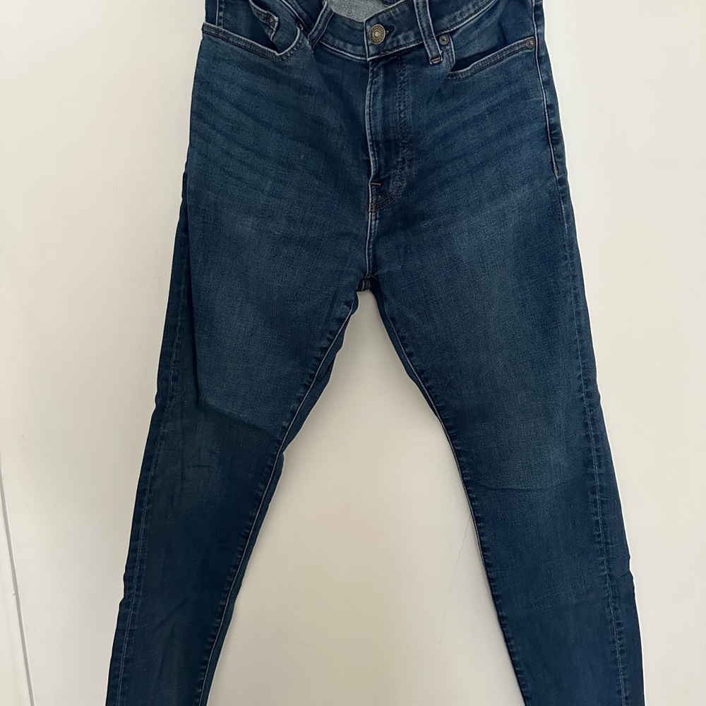Express Men's Dark Wash Blue Jeans